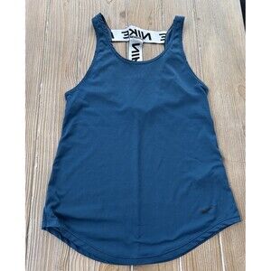 Nike Women's Blue Racerback Dri-FIT Athletic Tank Top XS